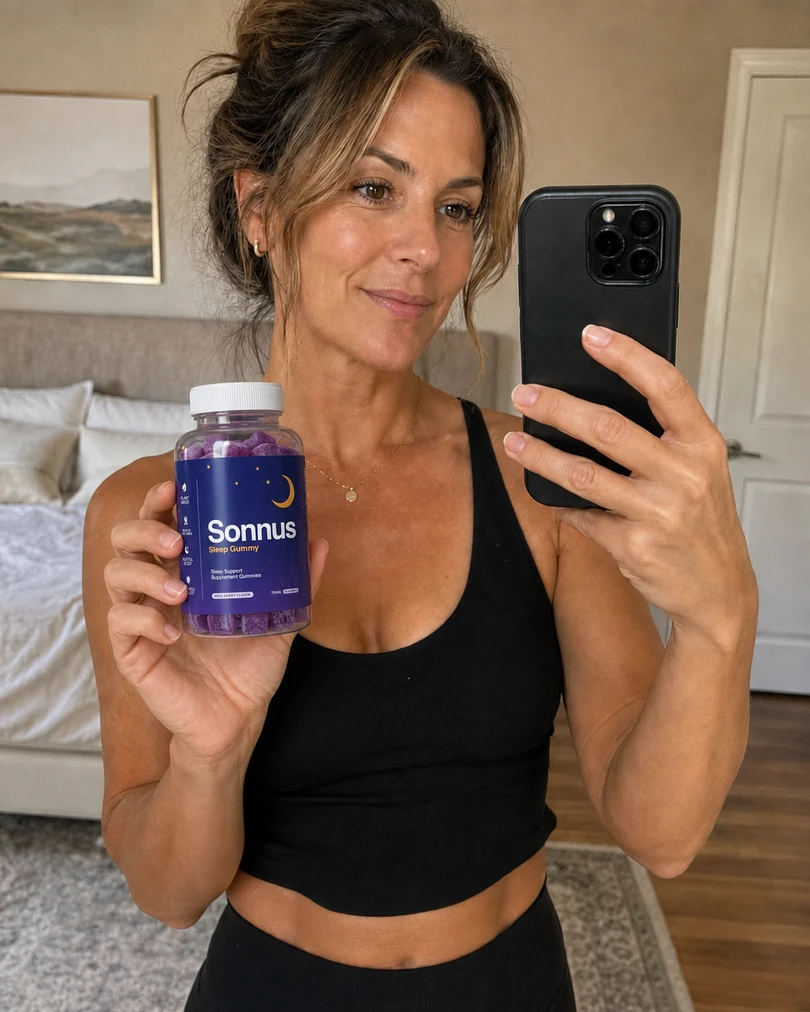 Verified buyer holding Sonnus® Sleep Gummies